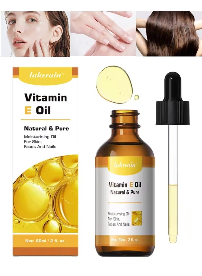 60ml Vitamin E Oil Repair Dry Damaged Skin Smooth Even Skin Tone Moisturizing Antioxidant and Soothing Vitamin E Oils for Face Hair Body Skin and Nails Natural Pure Hydrating Oil - pzsku/Z1B3FB238CD816289BC3AZ/45/_/1724493386/6bb6b897-a026-4196-b284-683bd5d3c5d1