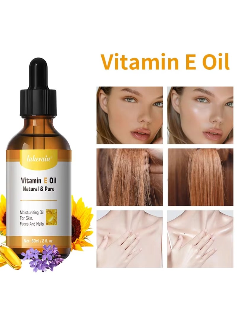 60ml Vitamin E Oil Repair Dry Damaged Skin Smooth Even Skin Tone Moisturizing Antioxidant and Soothing Vitamin E Oils for Face Hair Body Skin and Nails Natural Pure Hydrating Oil - pzsku/Z1B3FB238CD816289BC3AZ/45/_/1724493406/f0b2d60a-c069-4c0d-8017-8ba0eb57980e