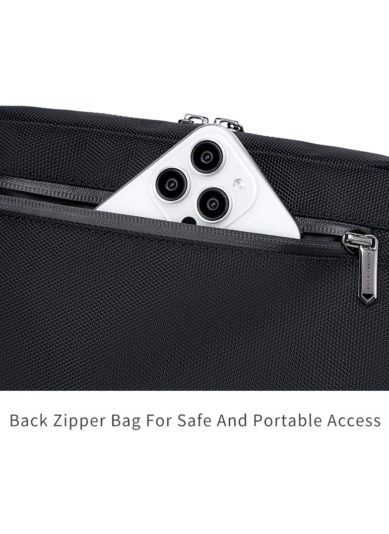 ARCTIC HUNTER K00691 Water Resistant Anti-Theft Pouch Handbag Clutch Bag - Black  - Image 5