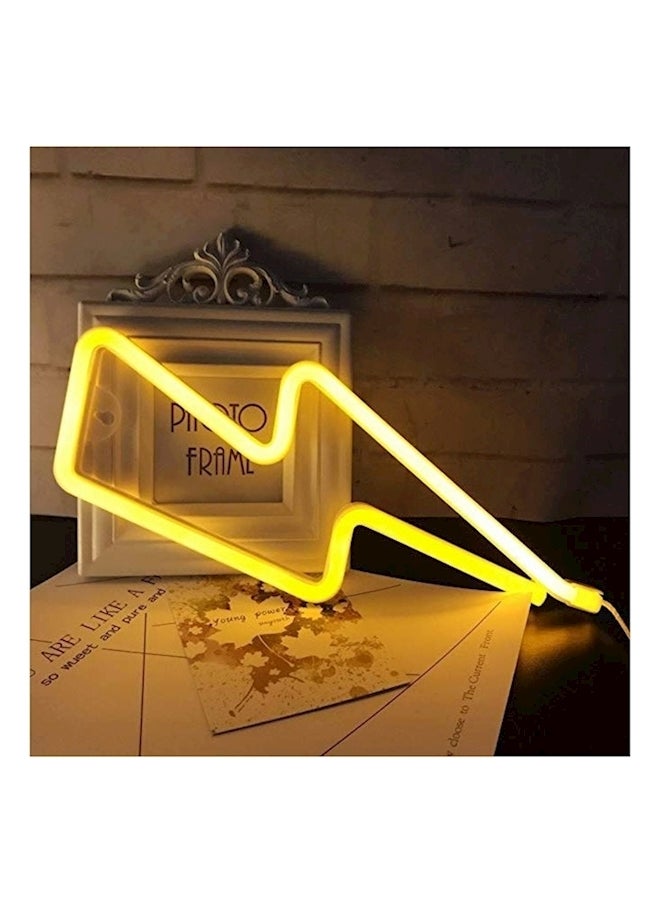 Generic - Neon Led Ning Sign Shaped Wall Decor Warm White - Image 1