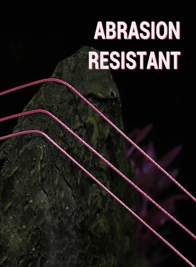 ANGRYFISH Pink PE Braided Fishing Line - High-Visibility to Anglers, Invisible to Fish - Ultra-Strong & Abrasion Resistant - Thinner Diameter for Longer Casts - Saltwater Freshwater Use(6LB/300Yds) - Image 4