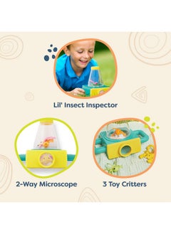 B. Toys - Double-Sided Microscope- Sports & Outdoor Microscope For Kids - Double-Sided Microscope - Science Toys - 3 Toy Bugs-Itty-Bitty Microscope- - 4 Years +  - Image 3