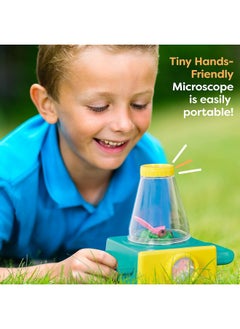 B. Toys - Double-Sided Microscope- Sports & Outdoor Microscope For Kids - Double-Sided Microscope - Science Toys - 3 Toy Bugs-Itty-Bitty Microscope- - 4 Years +  - Image 2