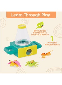 B. Toys - Double-Sided Microscope- Sports & Outdoor Microscope For Kids - Double-Sided Microscope - Science Toys - 3 Toy Bugs-Itty-Bitty Microscope- - 4 Years +  - Image 4