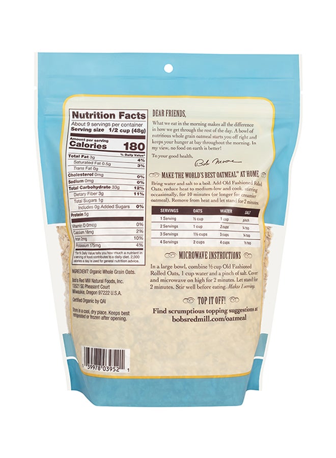 Bob's Red Mill Organic Oats Rolled Regular 454g - Image 2
