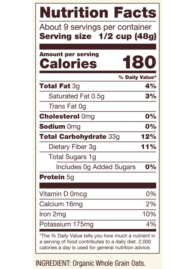 Bob's Red Mill Organic Oats Rolled Regular - Image 3