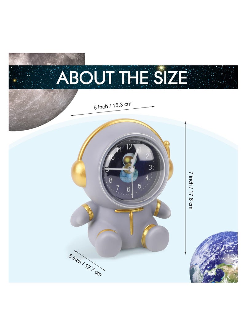 KASTWAVE Alarm Clock with Astronaut Coin Bank, Personalized Coin Bank for Girls Boys, Large Size Decoration Money Savings Case with Clock, Birthday Gift - Image 4