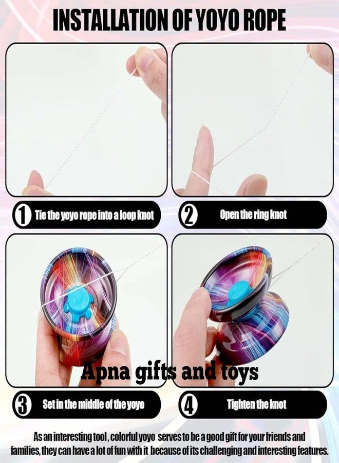 COLLEN ARRAY Yoyo Yo-yo's Metal Toy for Kids|You May Receive Any Random Color or Print| - Image 4