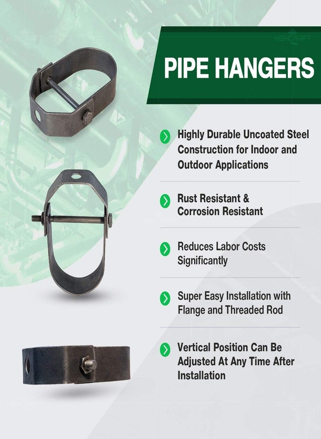 Highcraft IDT-QM02-10 Clevis Hanger, Standard Uncoated Steel, 2 in. 10 Pack - Image 4
