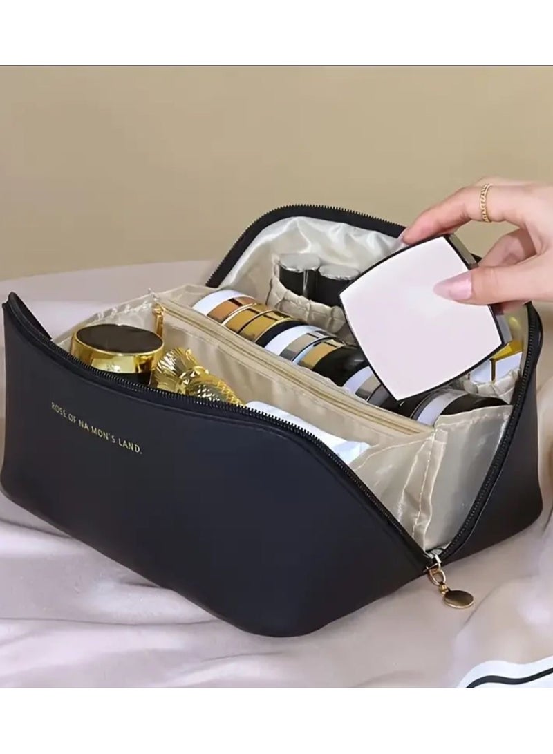 Black cosmetic organizer bag - Image 1