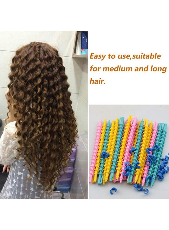 ericotry 18Pcs Plastic Spiral Hair Perm Rod Spiral Rod Barber Hairdressing Styling Curling Perm Rod Hair Rollers Salon Tools For Women Girls - Image 4