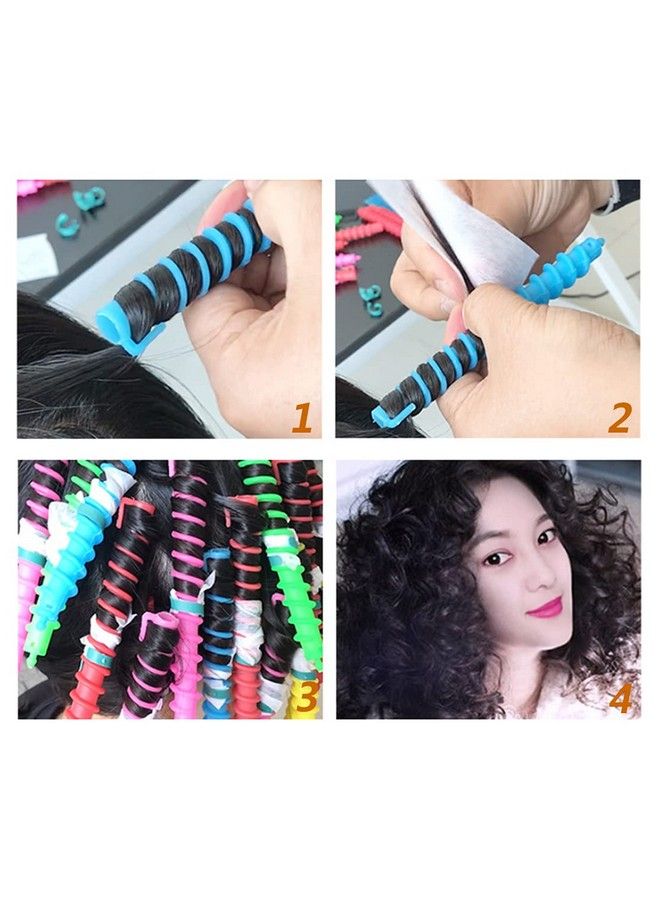 ericotry 18Pcs Plastic Spiral Hair Perm Rod Spiral Rod Barber Hairdressing Styling Curling Perm Rod Hair Rollers Salon Tools For Women Girls - Image 5