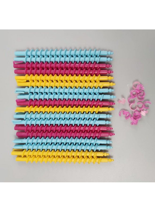 ericotry 18Pcs Plastic Spiral Hair Perm Rod Spiral Rod Barber Hairdressing Styling Curling Perm Rod Hair Rollers Salon Tools For Women Girls - Image 3