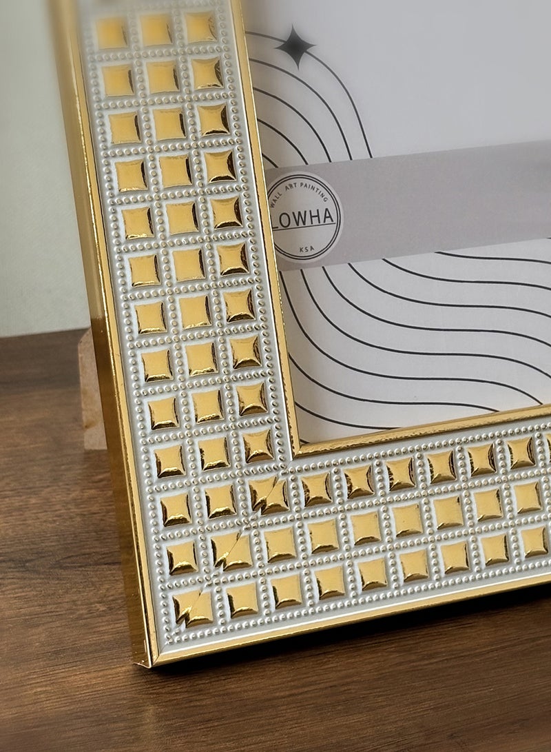 LOWHA Ornate Tabletop Picture Photo Frame with MDF Backing Includes Built-in Stand and Acrylic Front  - Image 3