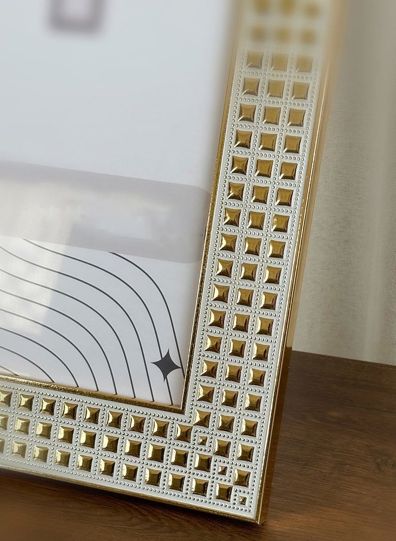 LOWHA Ornate Tabletop Picture Photo Frame with MDF Backing Includes Built-in Stand and Acrylic Front  - Image 2
