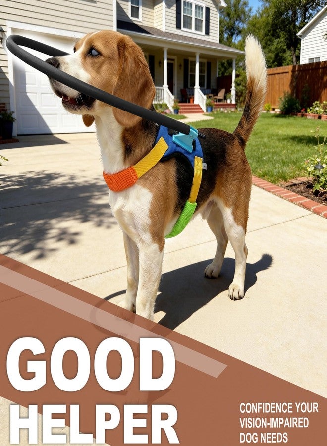 LetPetRun Protective Blind Dog Halo Harness,Anti-Collision Halo Collar for Blind Dogs, Adjustable Guiding Harness for Blind Pets, Confidence Building Walking Aid, Lightweight (S for 21.65-25.59 in) - Image 5