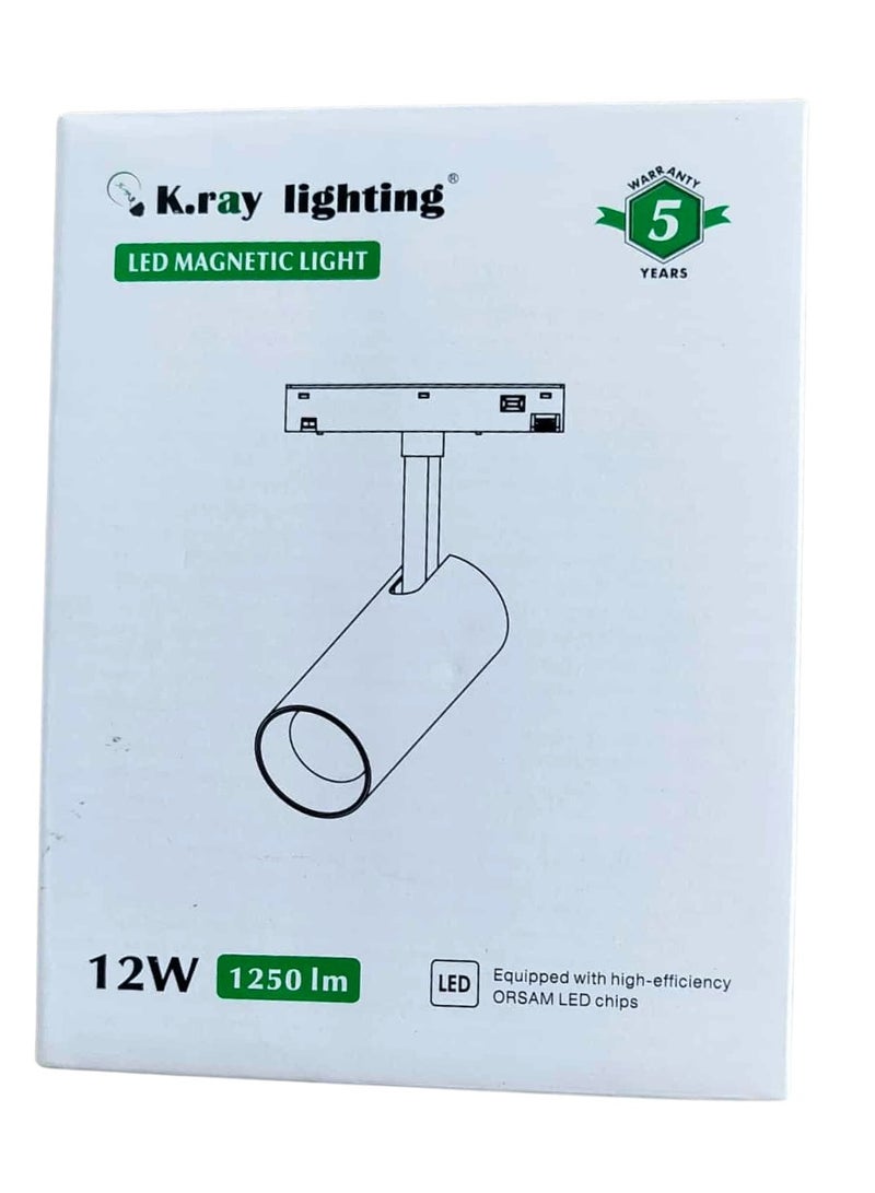Kray 12watt Magnetic Liner Track Light, Day Light Blackbody with 3000K Bright Flexible Adjustable For Indoor. - Image 4