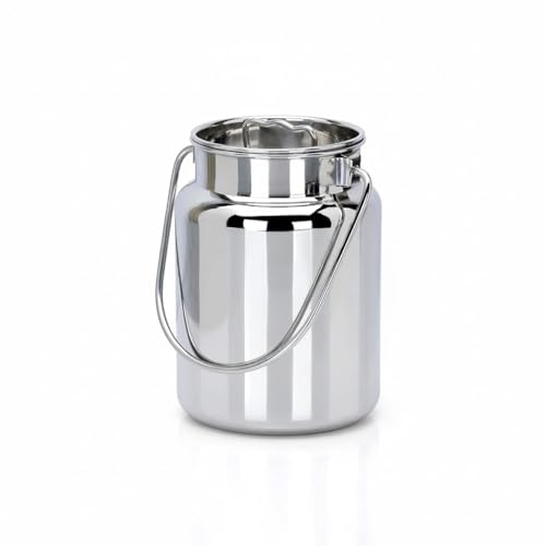 KC Stainless Steel Milk Can with Lid, 3000 ml Capacity, 15 cm Diameter, Jointless Akhand Design, Storage Container for Milk, Oil and Ghee - Image 4