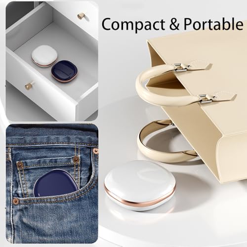 Hodaqe Retainer Case, Denture Box With Mirror And Retainer Removal Tool, Slim Night Mouth Guard Case, Portable Magnetic Switch Aligner Case (Blue, Without Braces) - Image 4