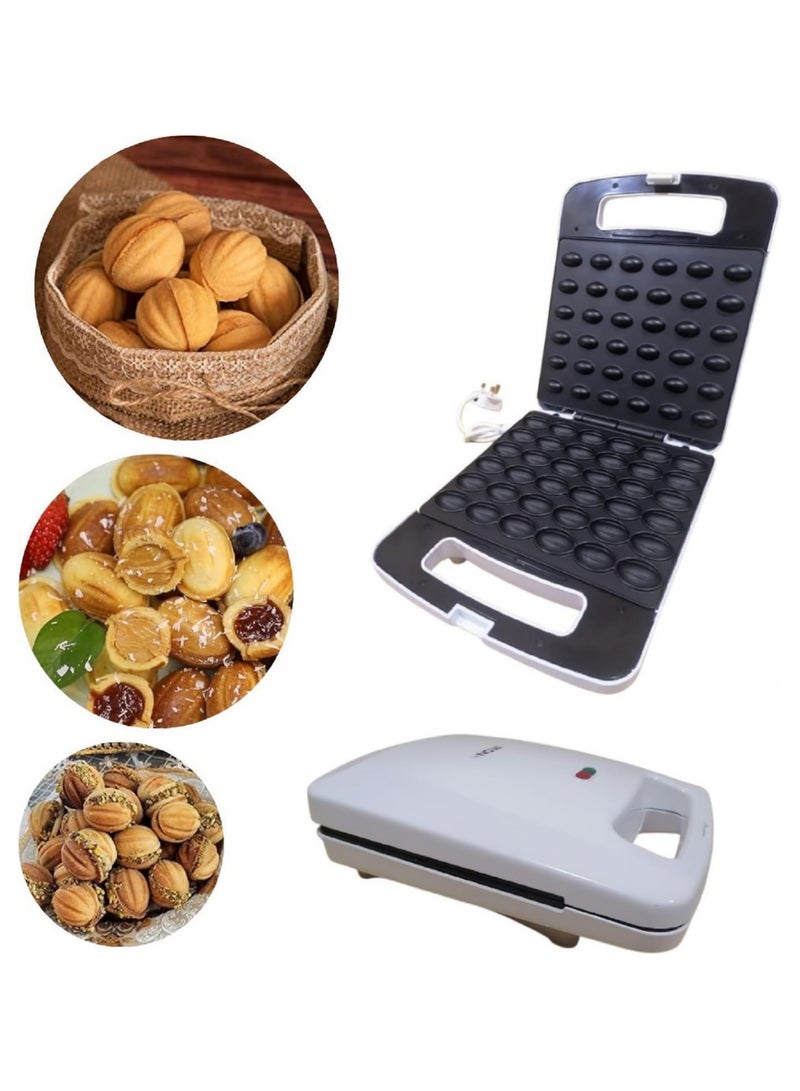 AMM Nutty Maker 36 Piece Electric Snack Maker 1400W with Automatic Temperature Control  Non-Stick Plates  White  Ideal for Nutty Treats Cakes and Biscuits - Image 5