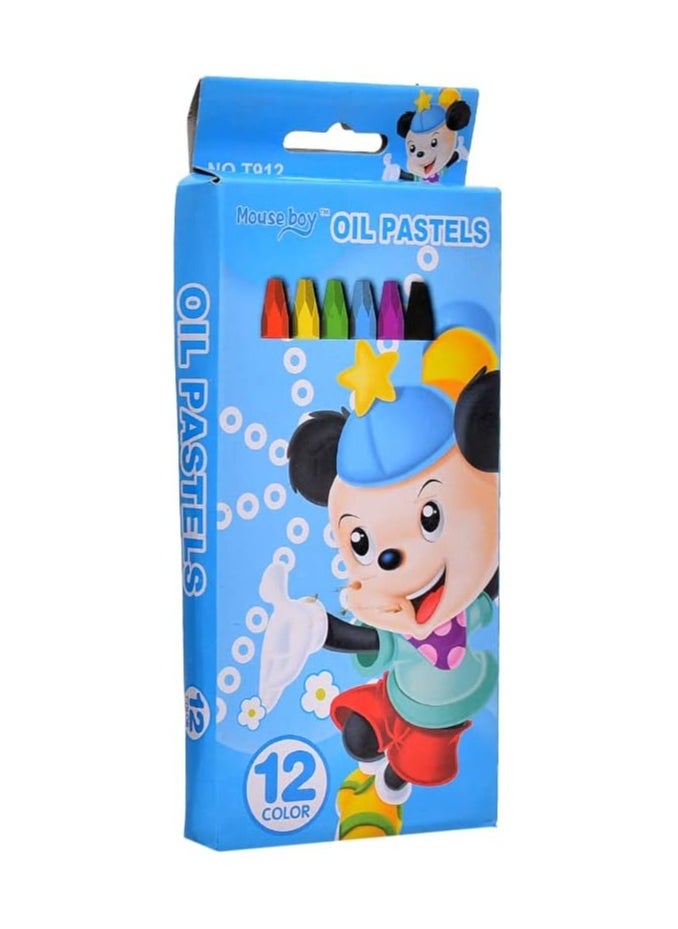 Generic Mouse Boy oil pastel colors (T-912), 12 colors - multi-colored  - Image 1