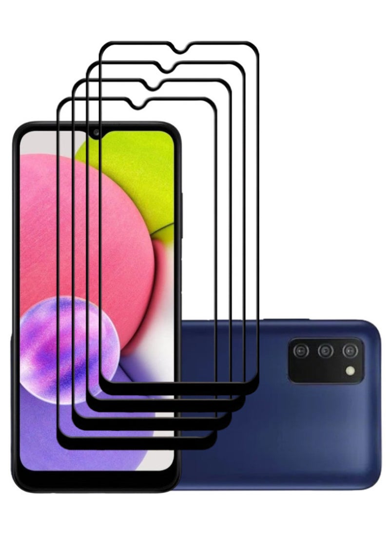 ACLIX 4 Pieces Antistatic ESD Dustproof Premium Quality High Definition Tempered Glass Screen Protector Designed For Samsung Galaxy A03s - Image 1