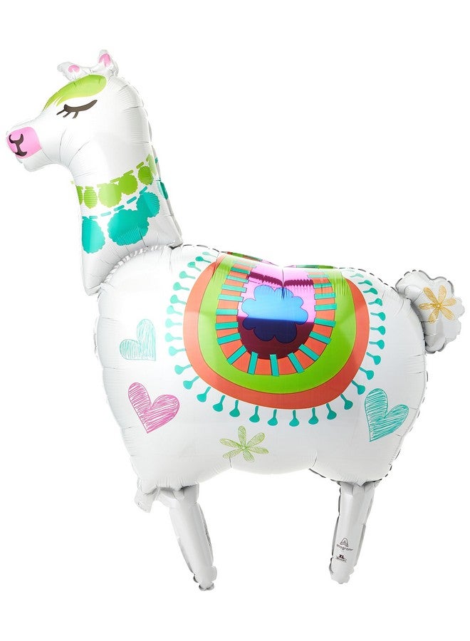 Amscan Anagram Alpaca Llama 36" Supershape Foil Jumbo Birthday Party Balloon - Image 1