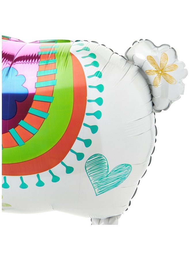 Amscan Anagram Alpaca Llama 36" Supershape Foil Jumbo Birthday Party Balloon - Image 3
