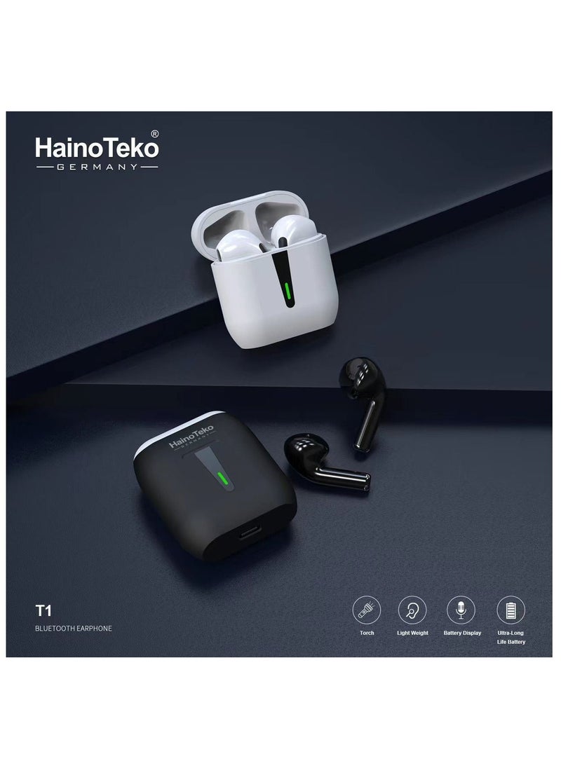 Haino Teko - Germany T1 Wireless Earbuds For iPhones and Android - Image 1