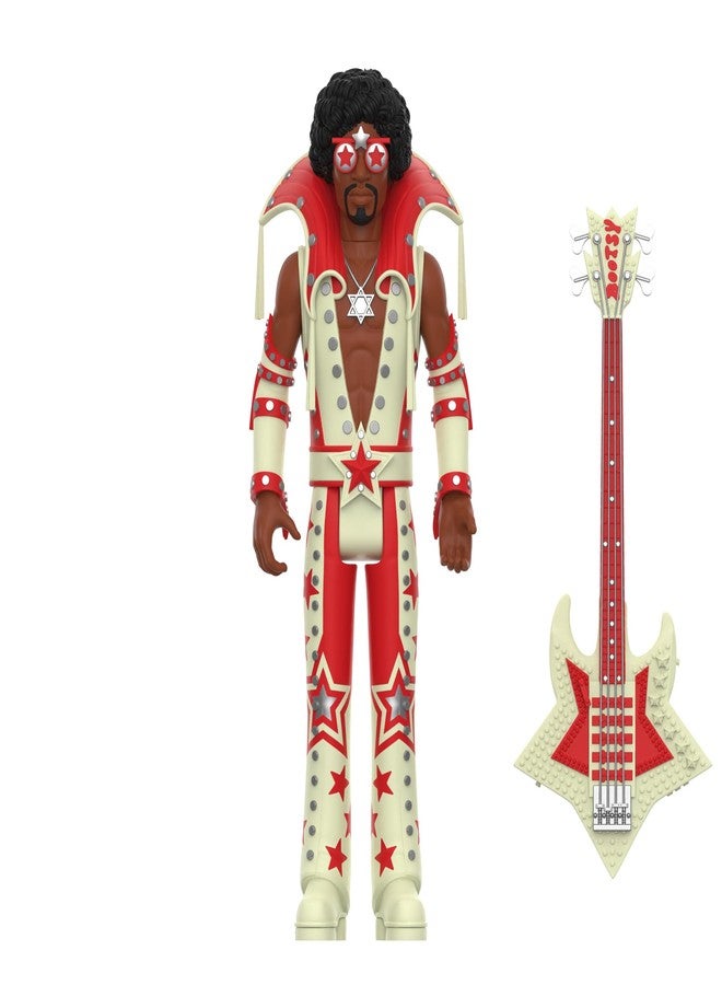Super7 Bootsy Collins (Glow) - 3.75" Bootsy Collins Action Figure with Accessory Classic Music Collectibles and Retro Toys - Image 2