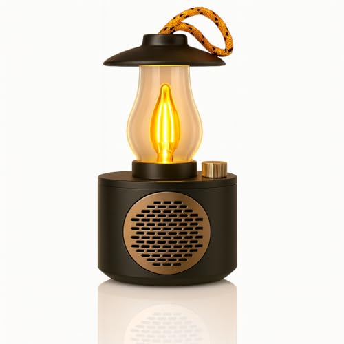 Fire Turtle Camping Lanterns Rechargeable, Portable Electric LED Lights Outdoor Hanging Tent Light Vintage Tabletop Lantern Decor Stepless Dimming Waterproof, Power Outages, Indoor - Image 1