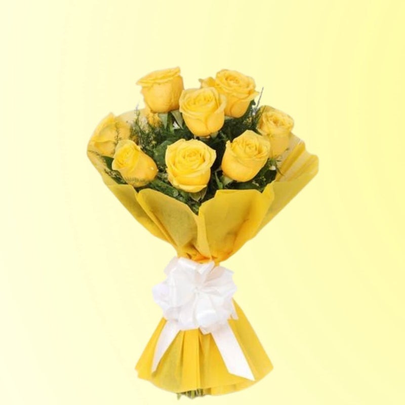 80 ROSE GARDEN 80RoseGarden Cake for valentine Day Gift For Someone Special Lover 10 Fresh Yellow Roses For Dad Greeting Card Nextday Delivery
