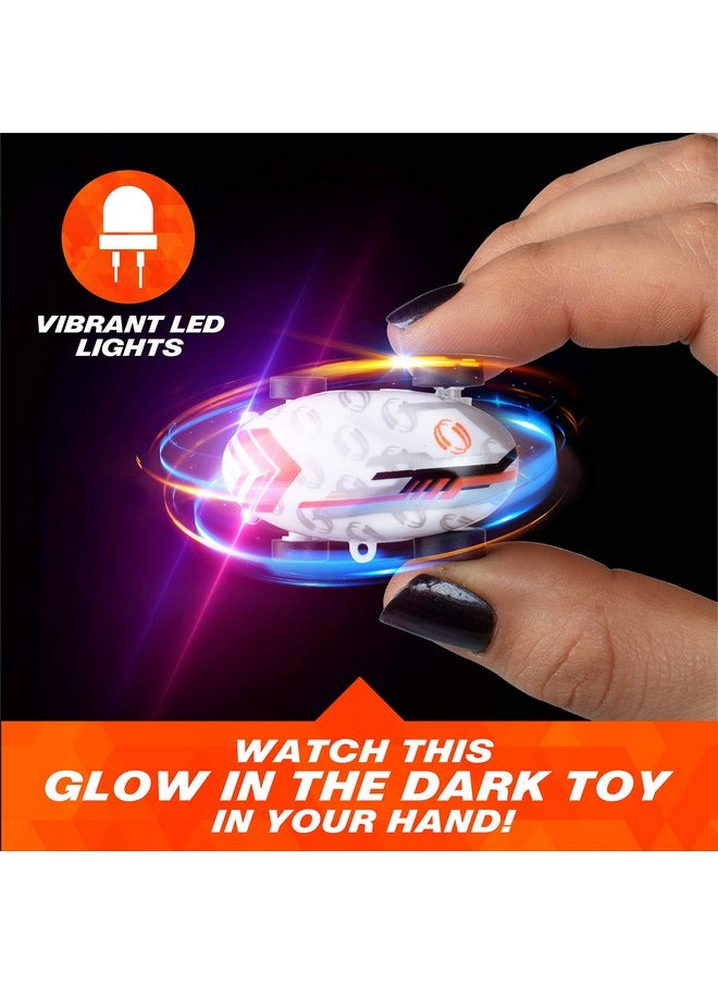 USA Toyz USA Toyz Whipz Micro Racers Toy Cars for Kids - Mini Keychain, Glow in The Dark LED Fast Pocket Racer Fidget Toy, Mini Car Spinner with Racing Stunt Ball, Keychain Clip, and USB Charger  - Image 5