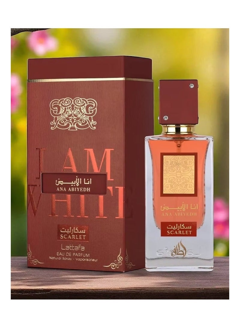 Lattafa Ana Abiyedh Scarlet For Unisex EDP 60ml - Image 2