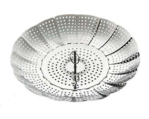 ExcelSteel Foldable Vegetable Steamer, Stainless Steel - Image 2
