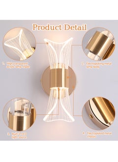 YATAI LIGHTING LED Wall Light,Dimmable Modern LED Wall Lamp,Acrylic Lighting Wall Light for Living Room, Hallway, Bedroom, Stairs, 10W,Coverage area 8-10 ㎡,3000K-6000K  - Image 4