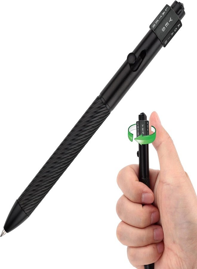SMOOTHERPRO Fidget Spining Bolt Action Pen, Retractable Ballpoint Pen with Decision Maker, Compatible with Pilot G2 Refill, 0.5mm Black Ink EDC Pen for Office School Valentines Gift, Limited Edition - Image 1
