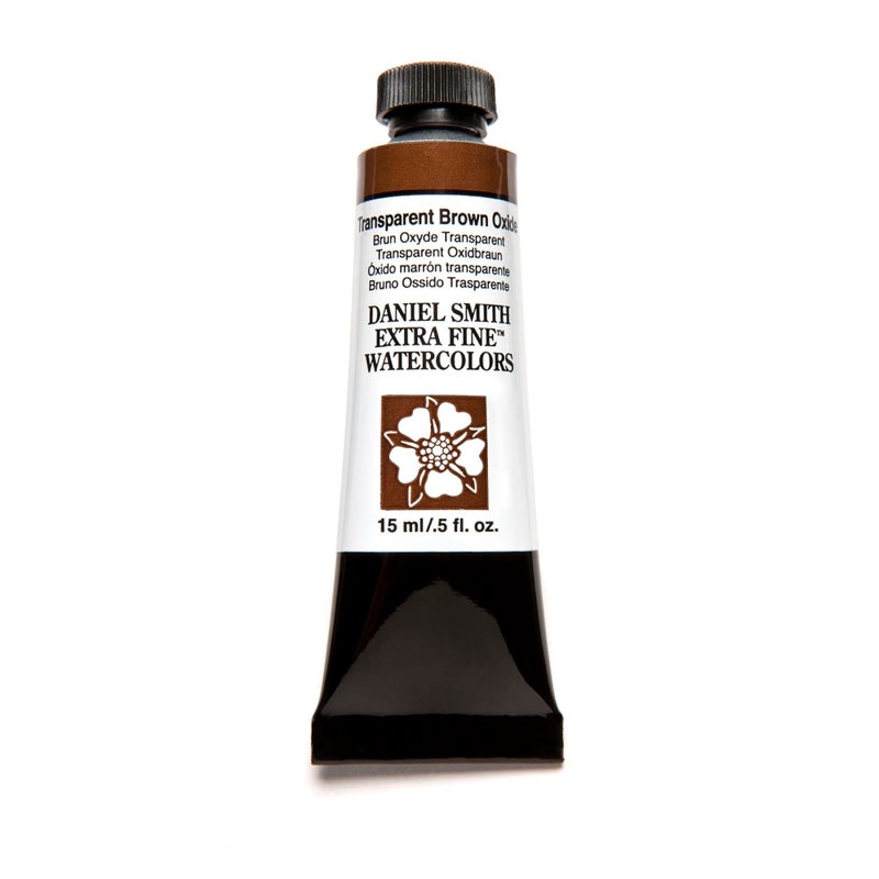 Daniel Smith Extra Fine Watercolor Paint 15ml Tube Transparent Brown Oxide 284600129 05 Fl Oz Pack of 1
