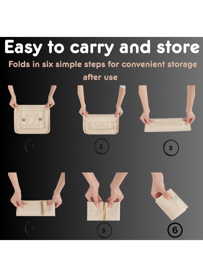 مجموعة مكعبات تعبئة السفر مكونة من 7 قطع - منظمات أمتعة متينة مزودة بسحابات شديدة التحمل للملابس والأحذية وأدوات النظافة الشخصية والأغراض الأساسية - حقائب تخزين سفر متعددة الأحجام للحقائب المنزلية والنادي الرياضي ورحلات العمل - هدية مثالية للرجال والنساء - Image 5