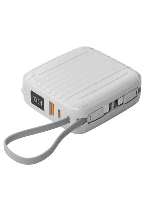 SPON Power Bank Model 010076 - 10,000mAh Capacity with 22.5W Output, USB-C (20W) and Lightning (12W) Connectors