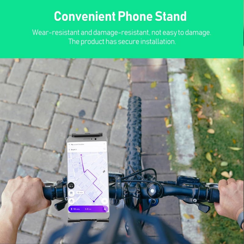 Durable Phone Tablet Holder Stand for Exercise Bikes Gym Use Silver - Image 5