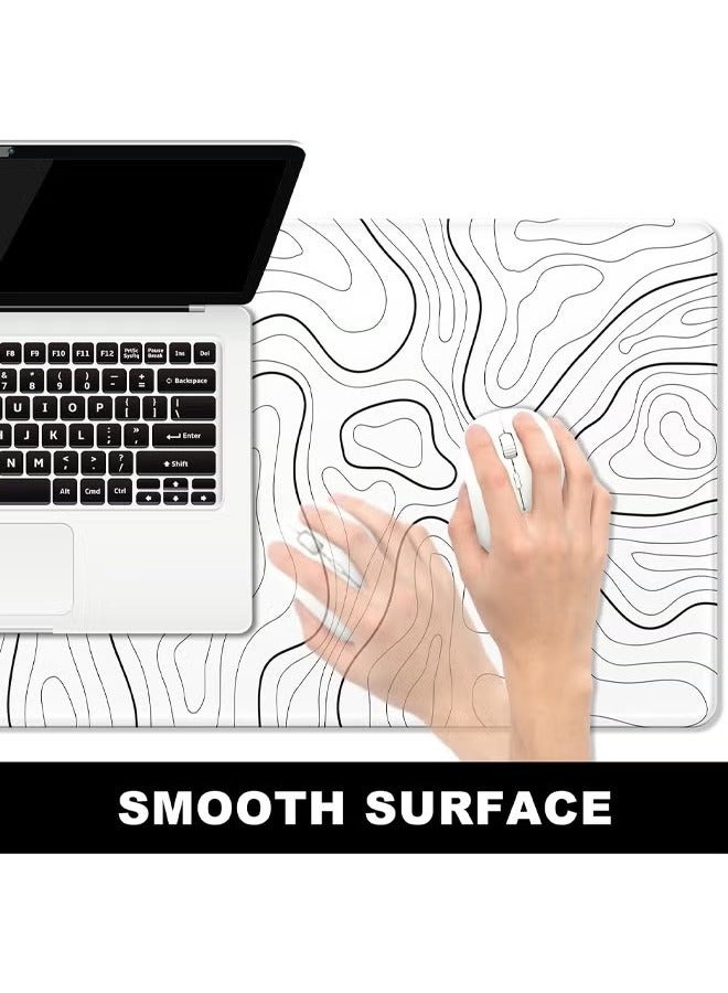 Large Mouse Pad, Desk Pad, Extended Gaming Mouse Pad, Desk Mat for Office & Home, Long Keyboard Mat, Huge Mouse Pad, Minimalist Abstract Lines  - Image 3