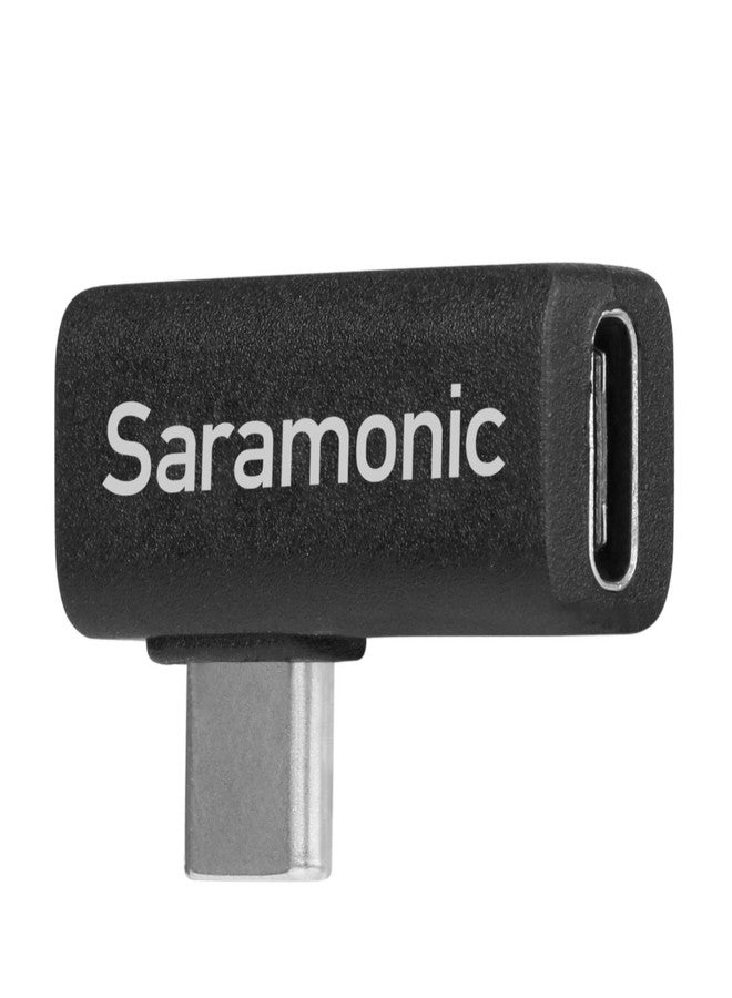 سارامونيك محول Saramonic ذو الزاوية القائمة USB-C، محول من النوع C بزاوية 90 درجة من الذكر إلى الأنثى، مثالي للأجهزة الموجودة في مثبتات الكاميرا والأماكن الضيقة (SR-C2005) - Image 1