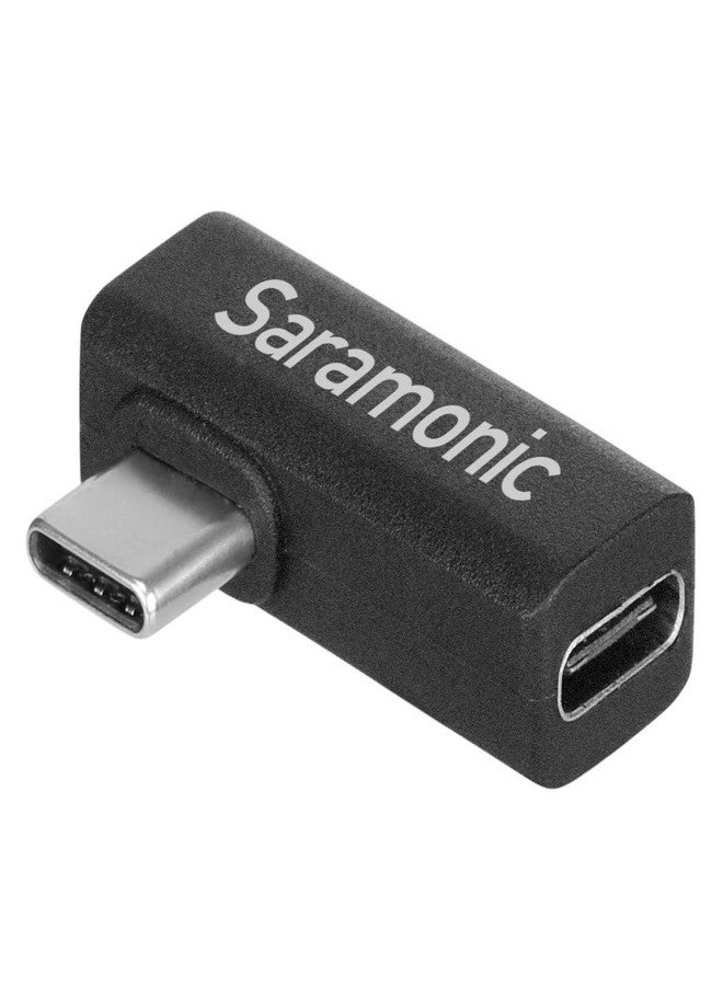 سارامونيك محول Saramonic ذو الزاوية القائمة USB-C، محول من النوع C بزاوية 90 درجة من الذكر إلى الأنثى، مثالي للأجهزة الموجودة في مثبتات الكاميرا والأماكن الضيقة (SR-C2005) - Image 3