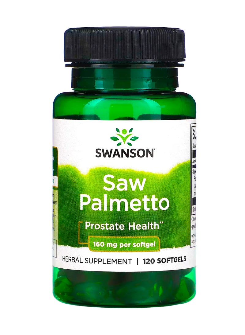 سوانسون البلميط المنشاري 160 ملجم 120 كبسولة هلامية