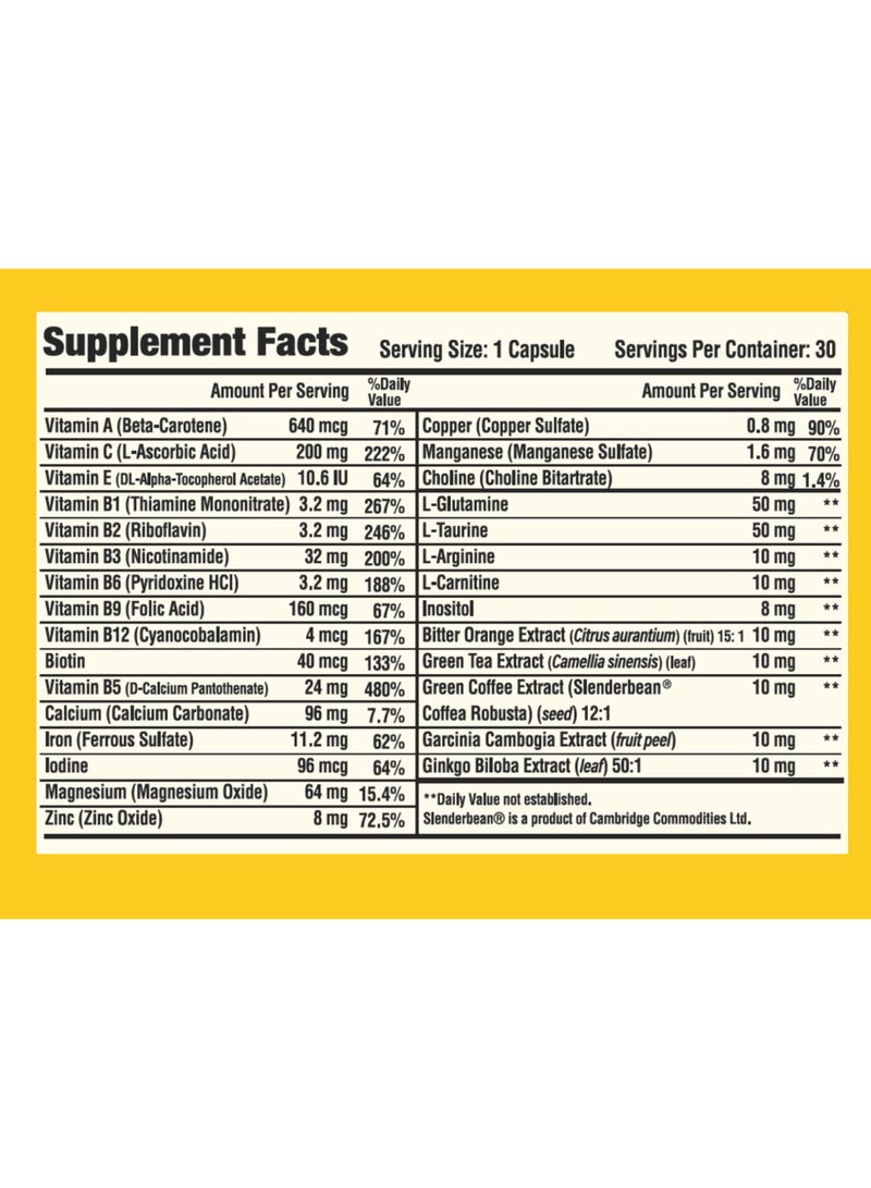 Body Builder Full Spectrum Multivitamin, 30 Veggie Capsules, Complete Wellness Support  +Body Builder Shaker - Image 3