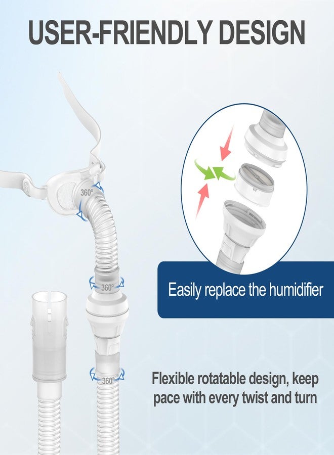 MEDICOLOR Replacement Connector Set for P10 to Airmini, Includes Frame and Longer Connector Tubing, Compatible with P10 Nasal Cushion & Strap(NOT Included), Secure Fit CPAP Supplies by MEDICOLOR - Image 4
