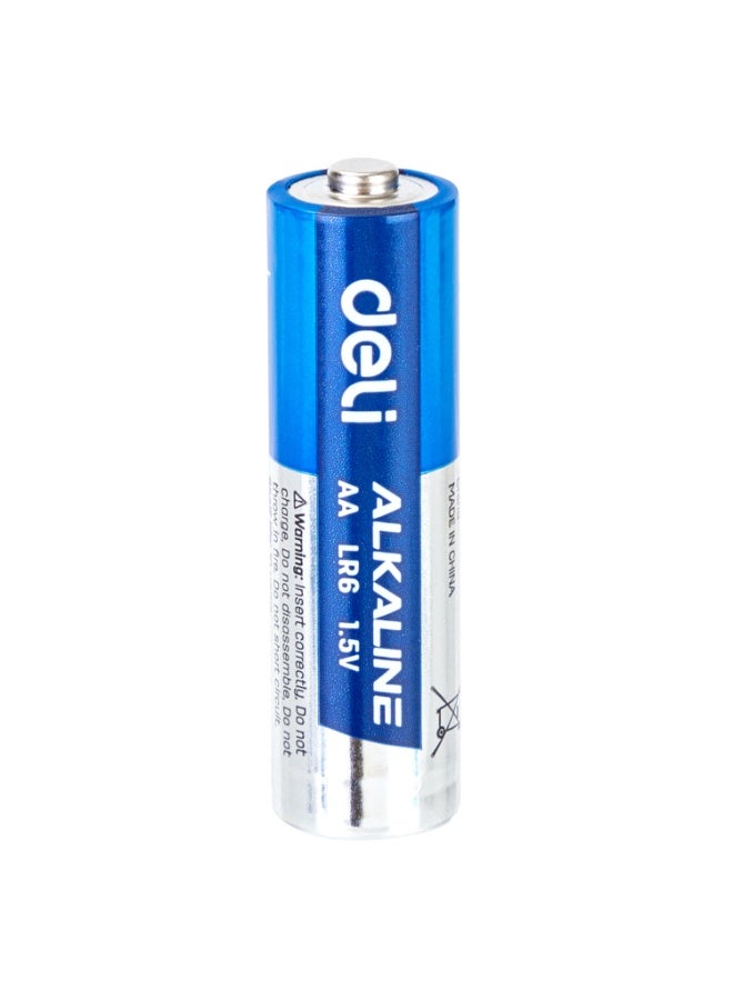 Deli E18510 AA 1.5V Alkaline Battery Blue, 5PCS/Blister Card – Perfect for Office Equipment, Toys & Home Devices - Image 2