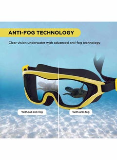 ENDLESS  El1010 Premium Swimming Goggle With Anti-Fog And Uv Protection | Yellow | Stylish Big Frame For More Visibility | Soft Silicone Gasket For Leak Proof | With Hard Case  - Image 5
