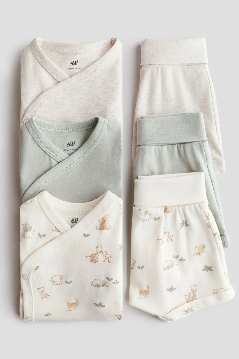 H&M 6-piece jersey set